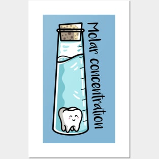 Molar Concentration Chemistry Joke Posters and Art